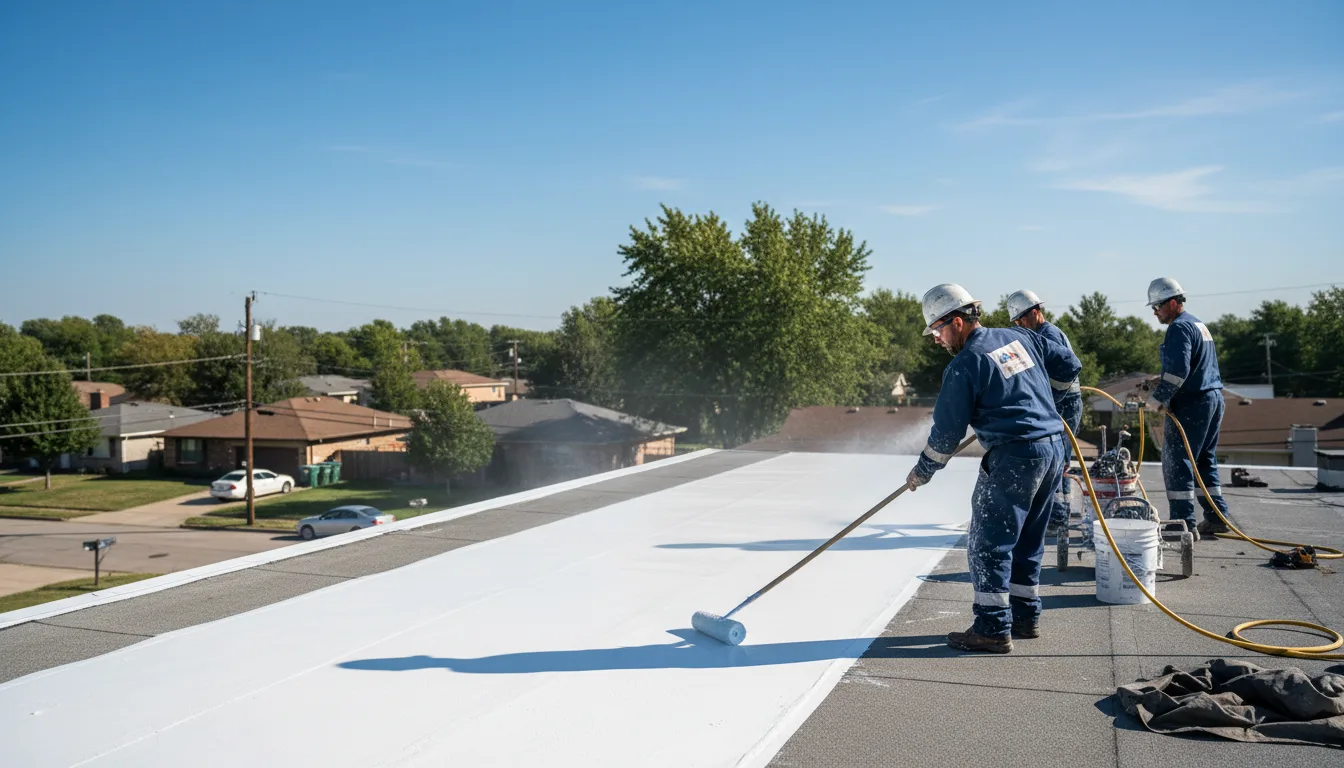 Commercial roof coating in Roy, MT near me